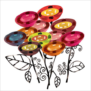 floral Hello Sunshine print