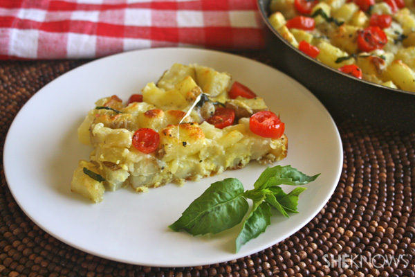 Margherita potato pizza