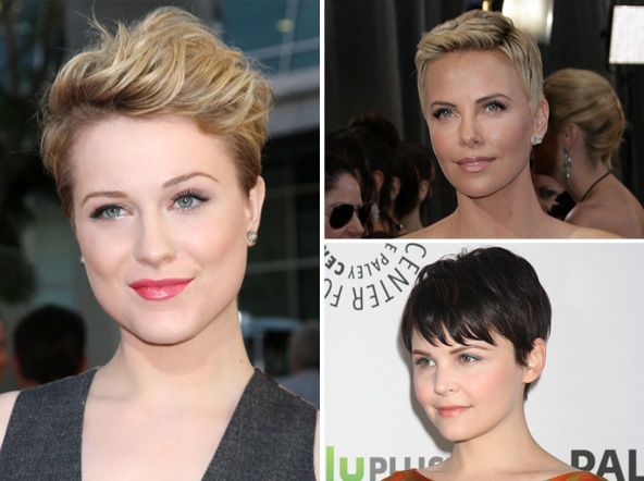 Celebrities with short hair