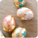 Golden Marbled easter egg