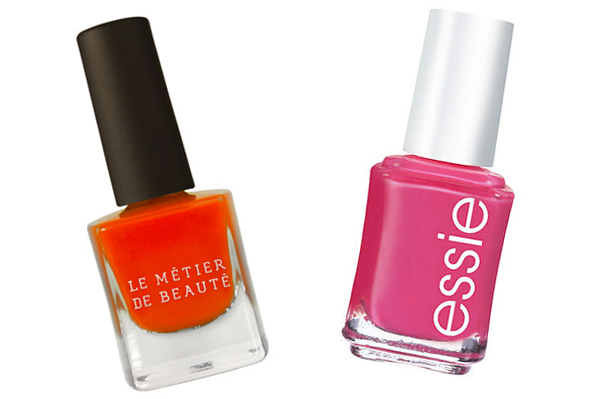 Neon and neutral nails