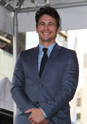 James Franco grinning