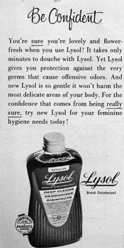 Lysol douche