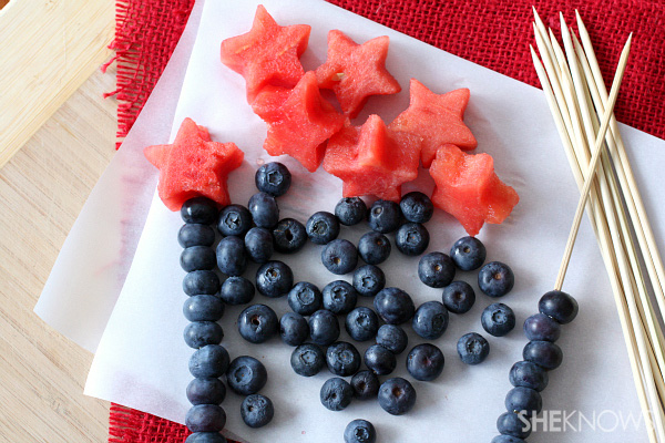 Magical wand fruit kebabs
