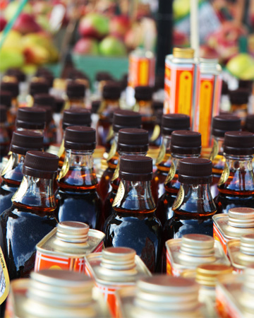 Maple syrup at fair
