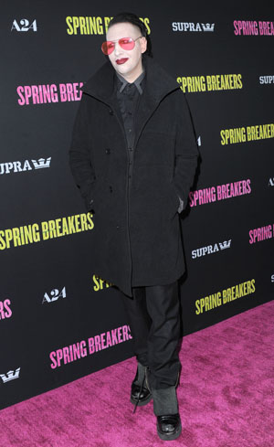 Marilyn Manson at Spring Breakers premiere