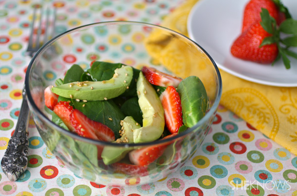 Spinach Salad with Avocados and Strawberries
