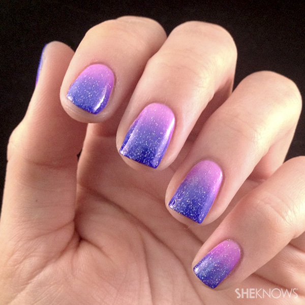 Lacquered love: Ombre nail art
