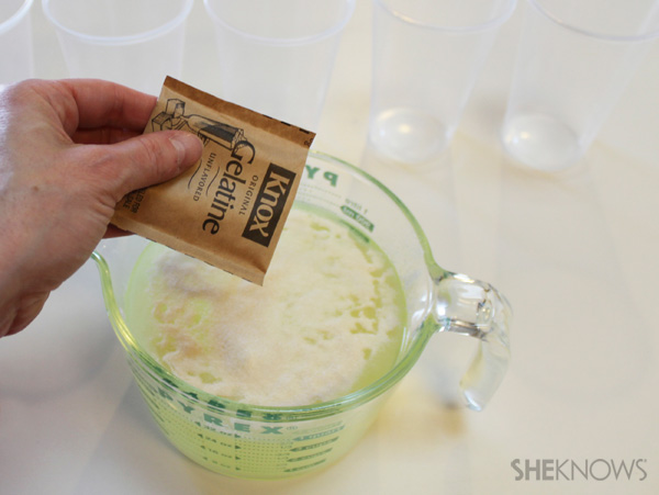 Adding gelatin to margarita mix