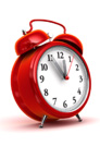 Red alarm clock