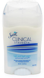Secret Clinical Strength antiperspirant
