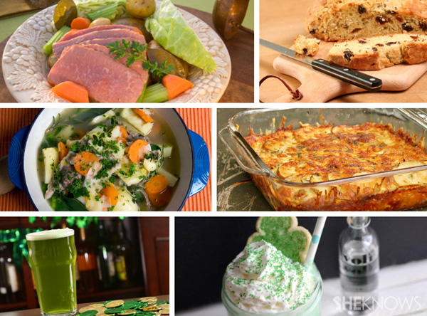 Irish menu