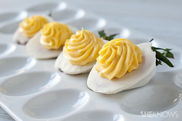 Strawberries That Look Like Deviled Eggs