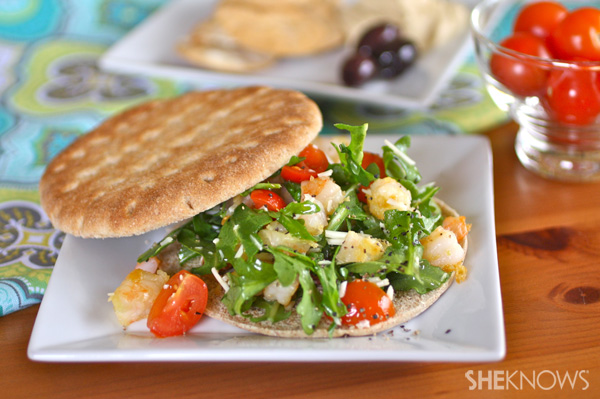 Shrimp and Arugula Sandwiches