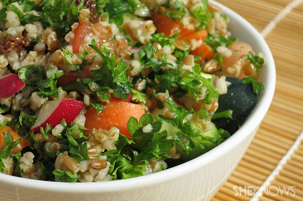 tabbouleh and veggie salad