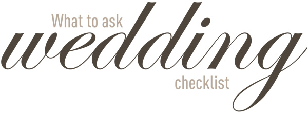 What to ask wedding vendors