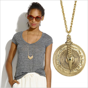 Linen V-neck tee