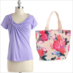 Lavender knot tee