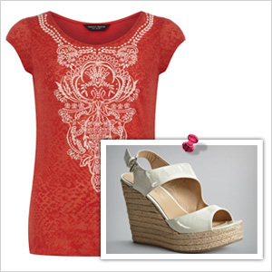 Puff print tee