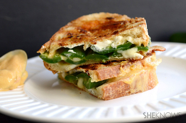 Jalapeno popper grilled cheese