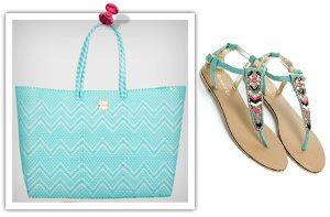 Turquoise tote