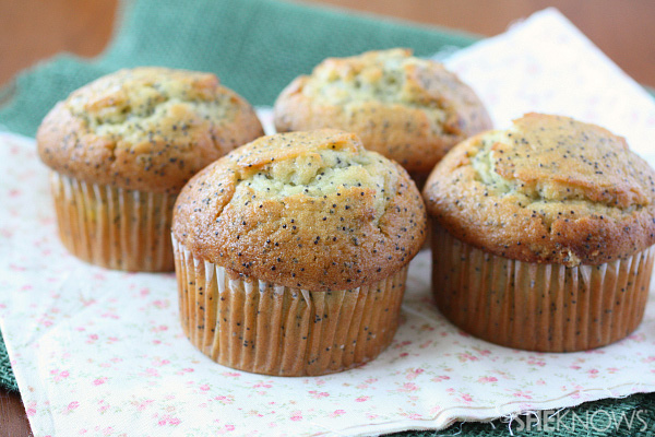 Almond poppy seed muffins