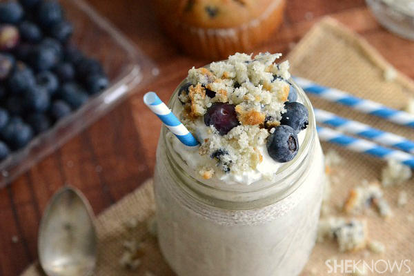 Blueberry muffin milkshake