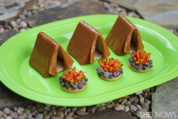 Tent and campfire treats