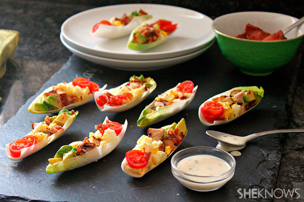 Cobb salad endive boat recipe