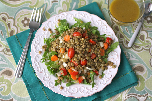 Gluten-free Friday: Lentil salad with mustard vinaigrette