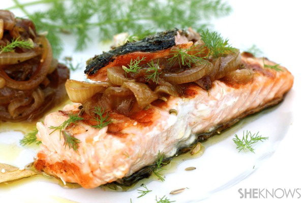 Grilled salmon