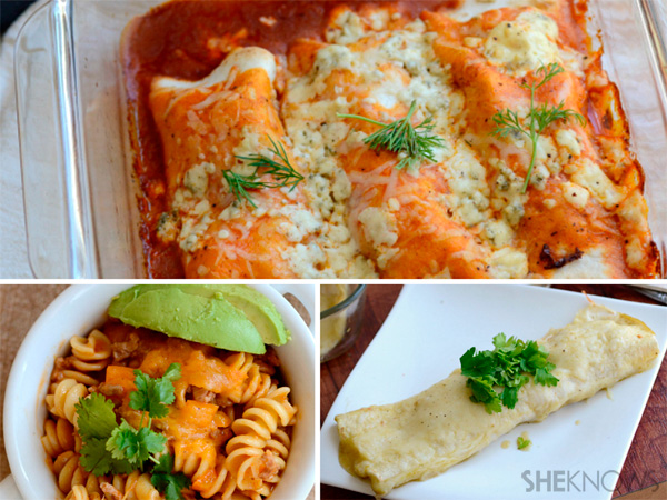 Enchiladas three ways
