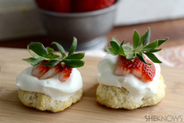 Mini strawberry shortcakes