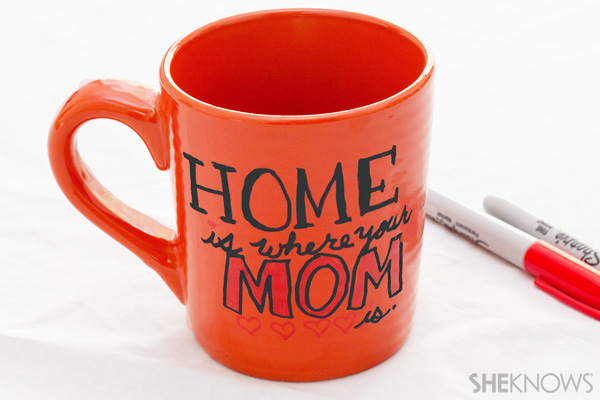 Mother's Day mug message