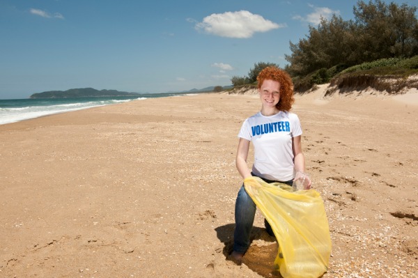 Beach clean-up event