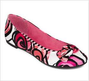 Bright ballet flats