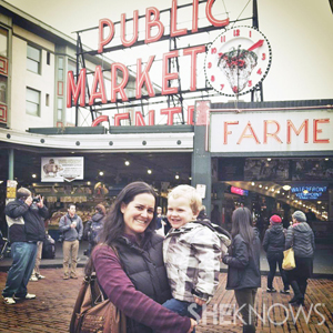 Kellan with his mom