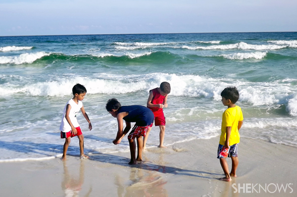 Homeschool vacation at the beach