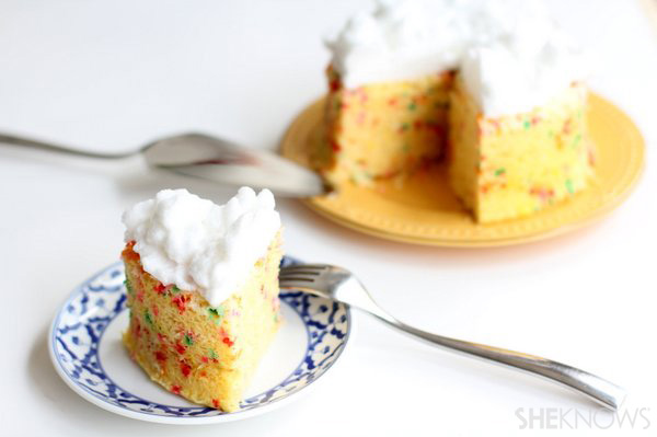 Microwave Funfetti Cake