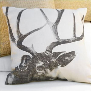 Antler outdoor pillow