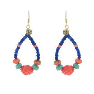 Bold beaded earrings