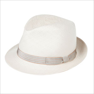 White Straw Panama hat