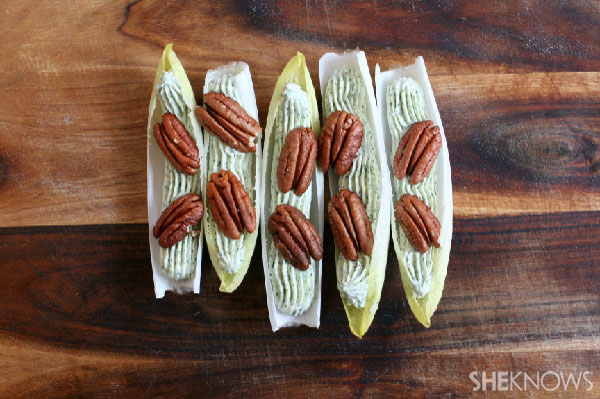 Endive with dill cream cheese