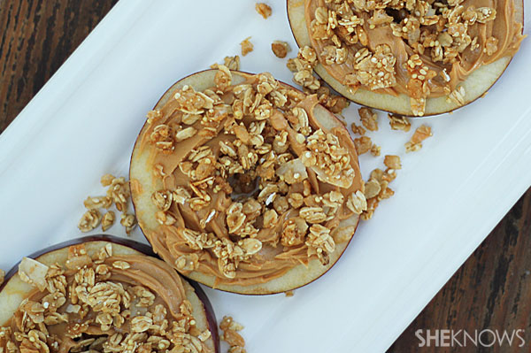 Peanut butter apple and granola