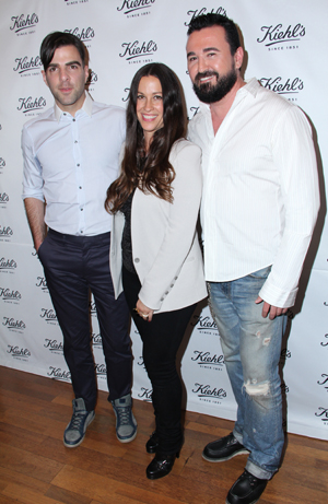Alanis Morissette and Zachary Quinto for Kiehl's