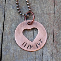 Heart necklace for mothers day