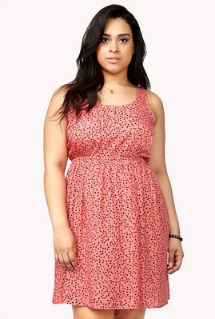 Ditsy Triangle Print Dress