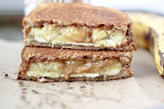 Biscoff and banana grilled cheese