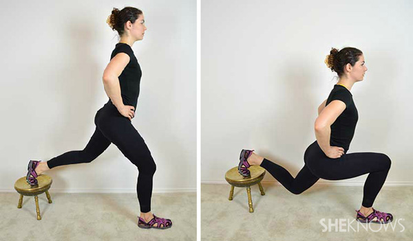 Lunge to try: Backward split lunge