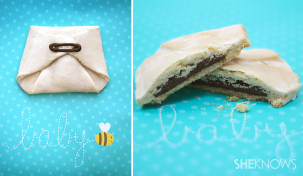 Dirty diaper cookies for a baby shower